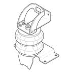Firestone Ride-Rite-2407-Ride-Rite; Air Helper Spring Kit; Rear; Incl. Brackets; Air Helper Springs; Hardware; Air Line; And Inflation Valves; No Drilling Required; OEM Number W217602407; 